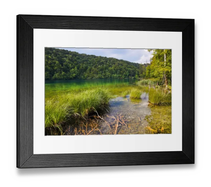 Framed Print : Plitvice lakes in Croatia