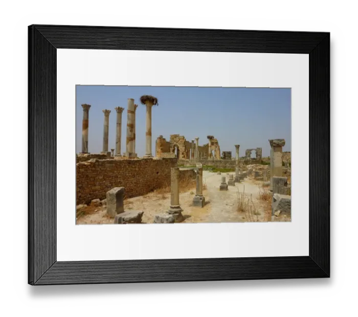 Framed Print : Old Roman city of Volubulis, Morocco Framed Print : Old Roman city of Volubulis, Morocco