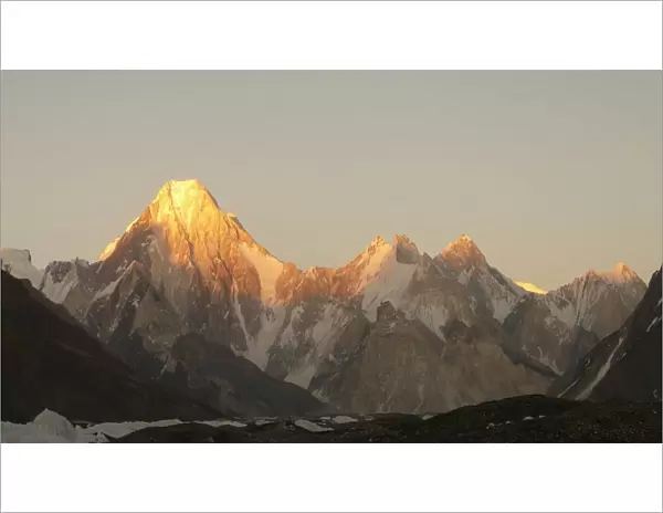 Gasherbrum IV peak at sunset