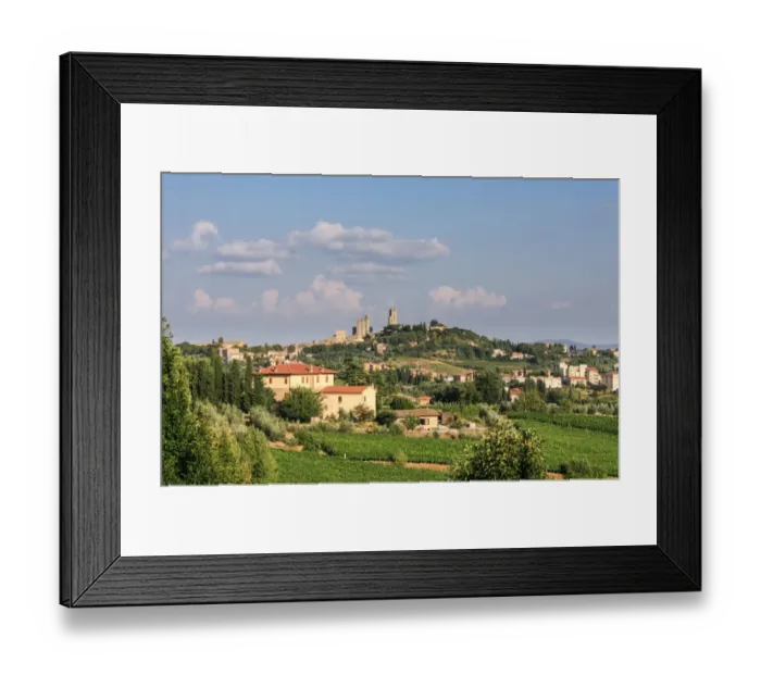Framed Print : View on San Gimignano and its towers Framed Print : View on San Gimignano and its towers