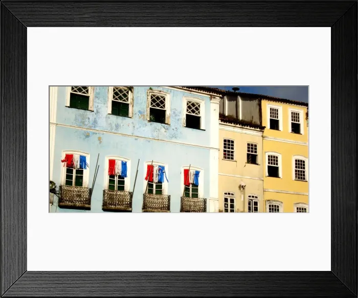 Framed Print : Bahias windows - Pelourinho Framed Print : Bahias windows - Pelourinho