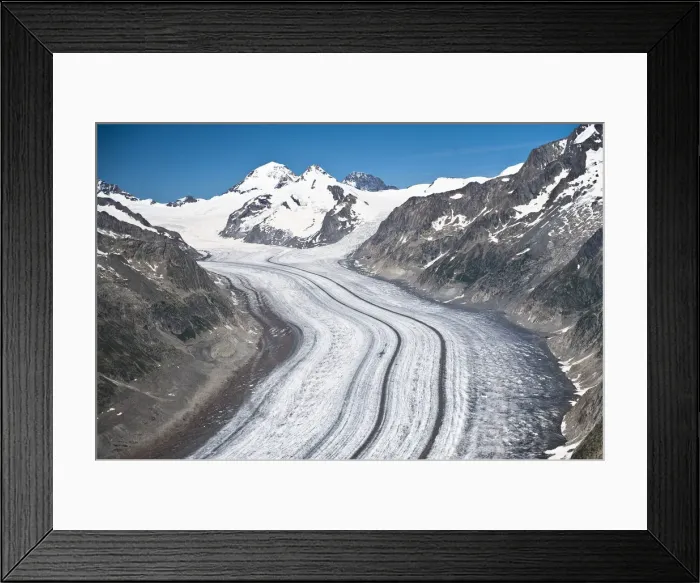 Framed Print : Aletsch Glacier, Southern Bernese Alps, Canton of Valais, Switzerland Framed Print : Aletsch Glacier, Southern Bernese Alps, Canton of Valais, Switzerland