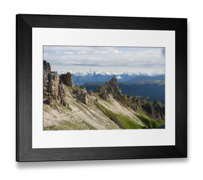 Framed Print : Rosszahn group and the main chain of the Alps, Dolomites range, South Tyrol, Italy, Europe Framed Print : Rosszahn group and the main chain of the Alps, Dolomites range, South Tyrol, Italy, Europe