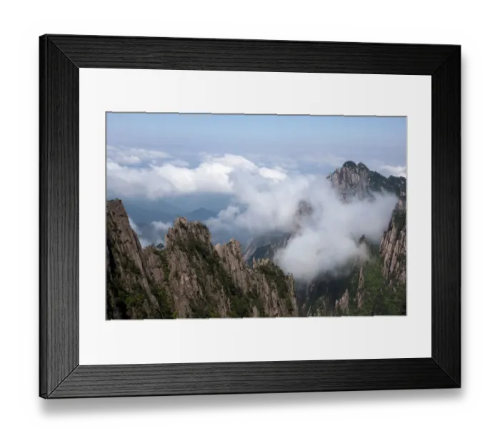 Framed Print : Top of Huangshan mountain Anhui Province Framed Print : Top of Huangshan mountain Anhui Province
