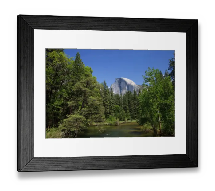 Framed Print : Merced River and Half Dome