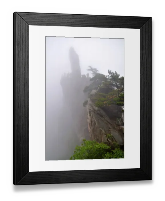 Framed Print : Foggy day at Huangshan Anhui Province China Framed Print : Foggy day at Huangshan Anhui Province China