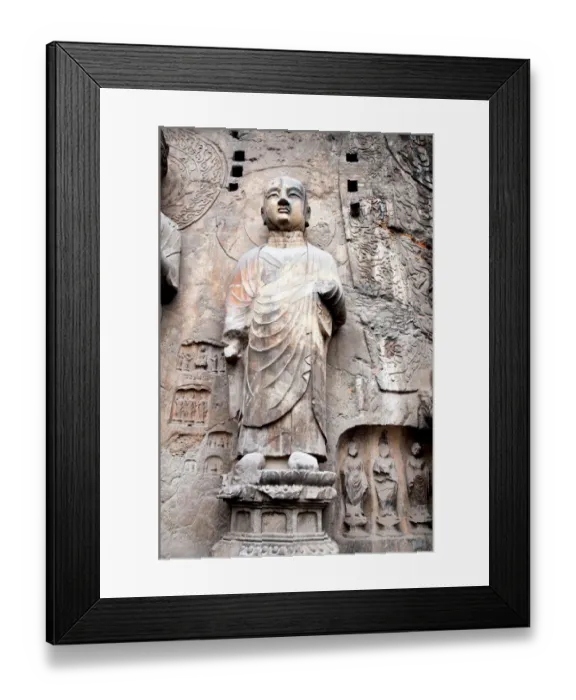 Framed Print : Longmen grottes Luoyang Henan China Framed Print : Longmen grottes Luoyang Henan China