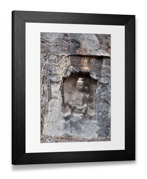 Framed Print : Longmen grottes Luoyang Henan China Framed Print : Longmen grottes Luoyang Henan China