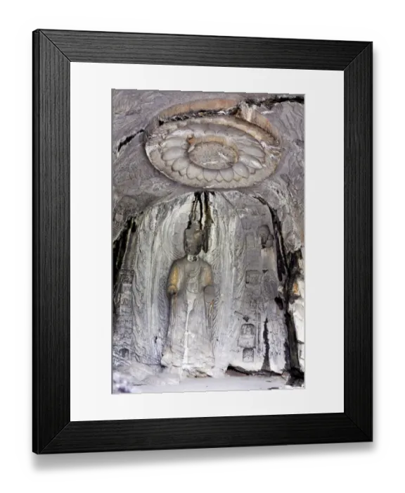 Framed Print : Lotus-flower Cave of Longmen Grottoes Framed Print : Lotus-flower Cave of Longmen Grottoes