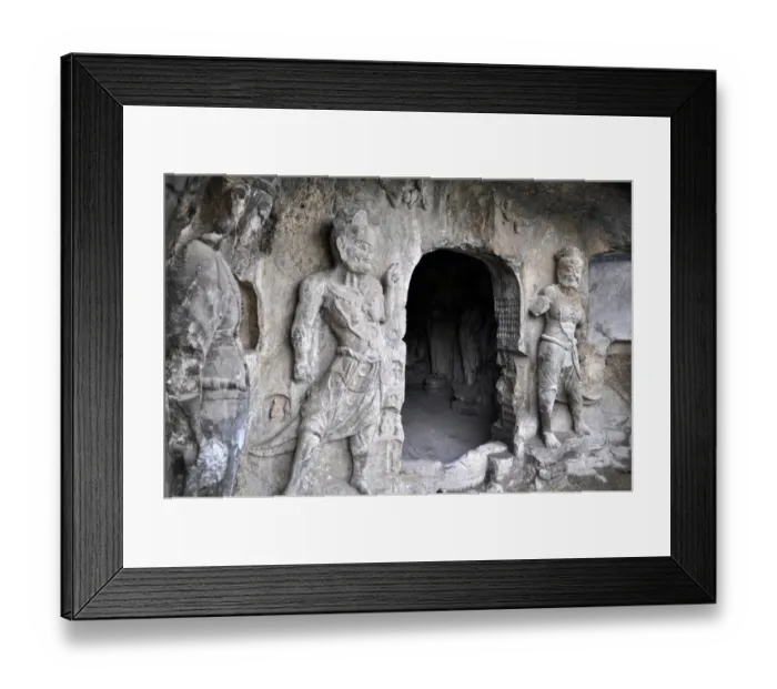 Framed Print : Lotus Cave of Longmen Grottoes Luoyang Framed Print : Lotus Cave of Longmen Grottoes Luoyang
