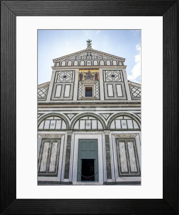 Framed Print : Facade of basilica of San Miniato al Monte Framed Print : Facade of basilica of San Miniato al Monte