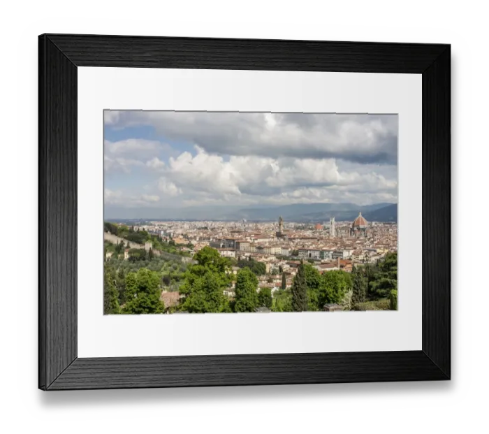 Framed Print : Panoramic view of city of Florence Framed Print : Panoramic view of city of Florence