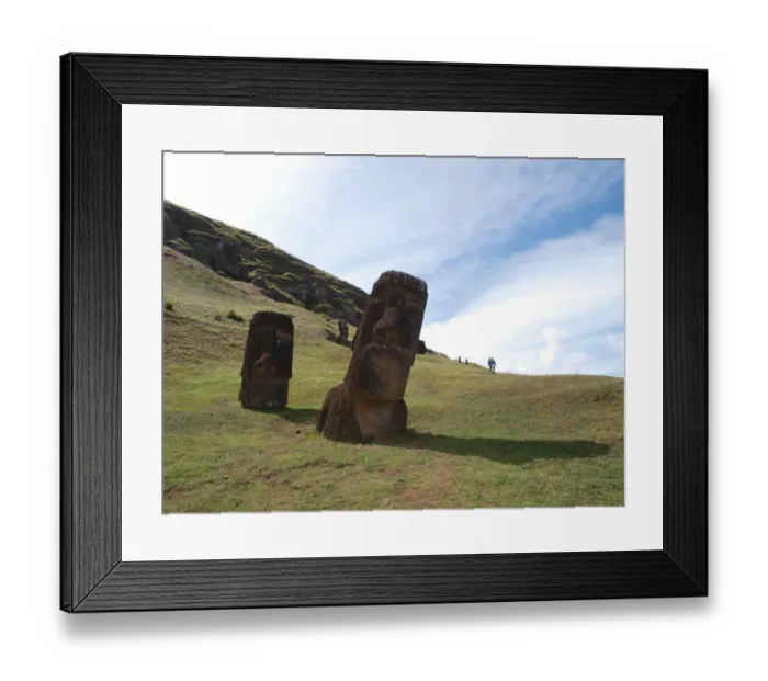 Framed Print : Moai Statues Framed Print : Moai Statues