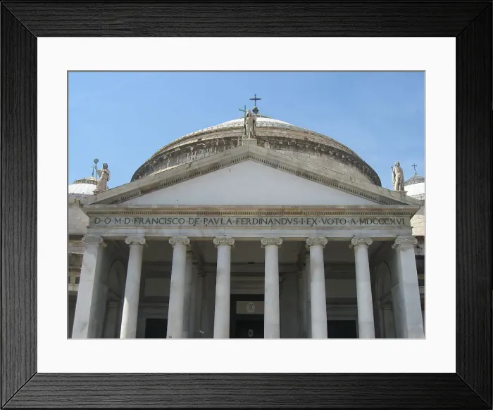 Framed Print : San Francesco di Paolo, Naples, Campania. Italy Framed Print : San Francesco di Paolo, Naples, Campania. Italy