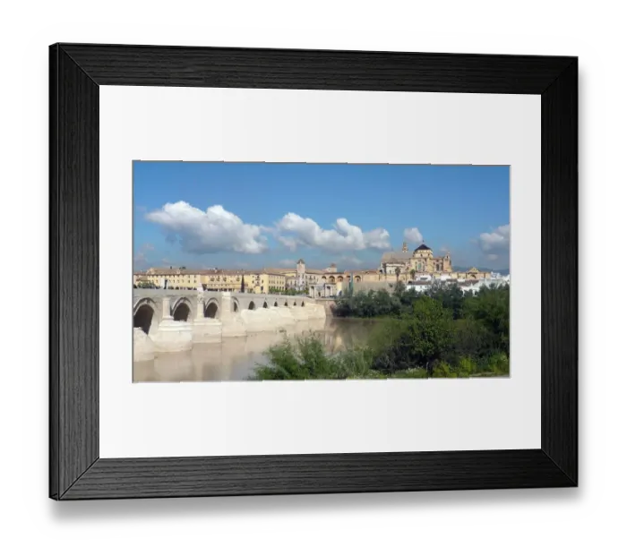 Framed Print : Cordoba skyline with Roman bridge & Cathedral Framed Print : Cordoba skyline with Roman bridge & Cathedral