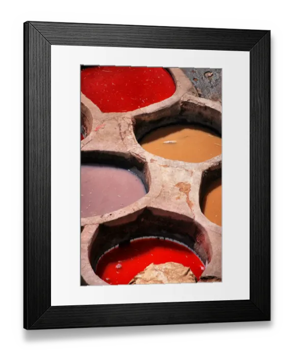 Framed Print : Chouara tannery, Fez - Moroccan culture Framed Print : Chouara tannery, Fez - Moroccan culture