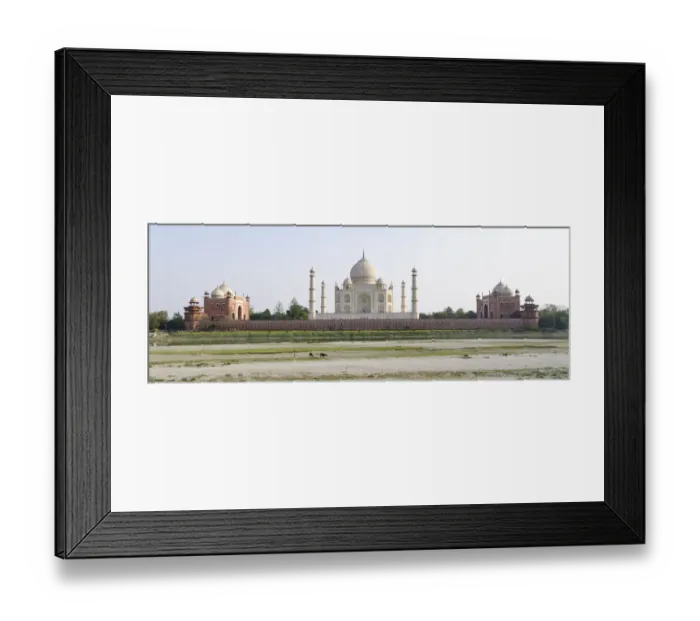 Framed Print : Taj Mahal. Reverse panorama of Taj Mahal in Agra, India Framed Print : Taj Mahal. Reverse panorama of Taj Mahal in Agra, India