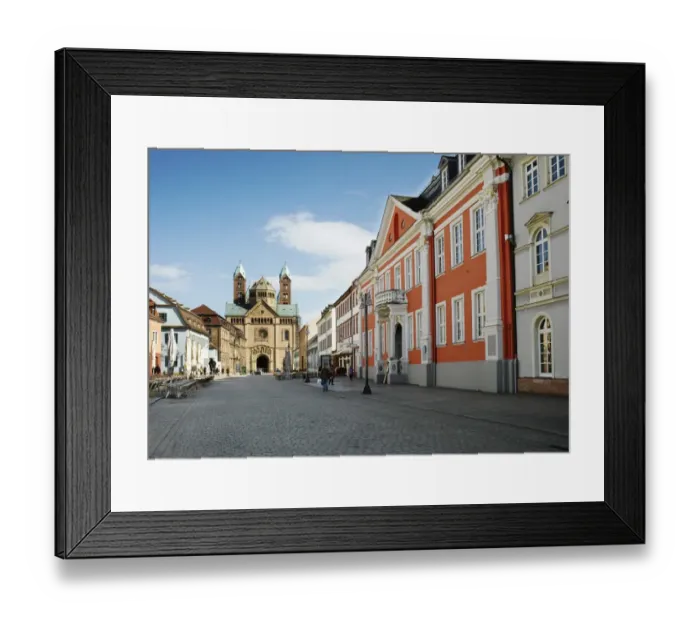 Framed Print : the town of Speyer with Cathedral Framed Print : the town of Speyer with Cathedral