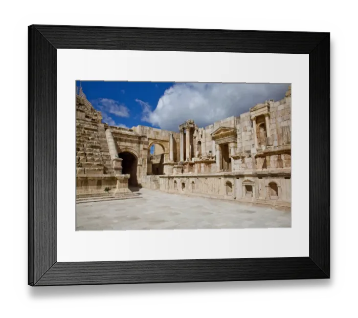 Framed Print : Theater at Jerash, Jordan Framed Print : Theater at Jerash, Jordan