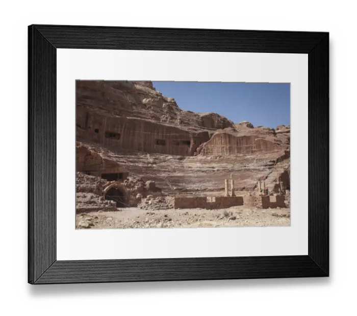 Framed Print : The Theater at Petra Framed Print : The Theater at Petra