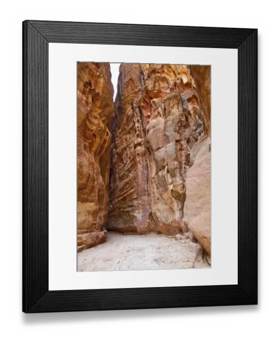 Framed Print : The Siiq, path to Petra Framed Print : The Siiq, path to Petra