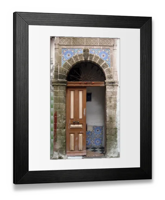 Framed Print : Doorway, Essaouira, Morocco Framed Print : Doorway, Essaouira, Morocco