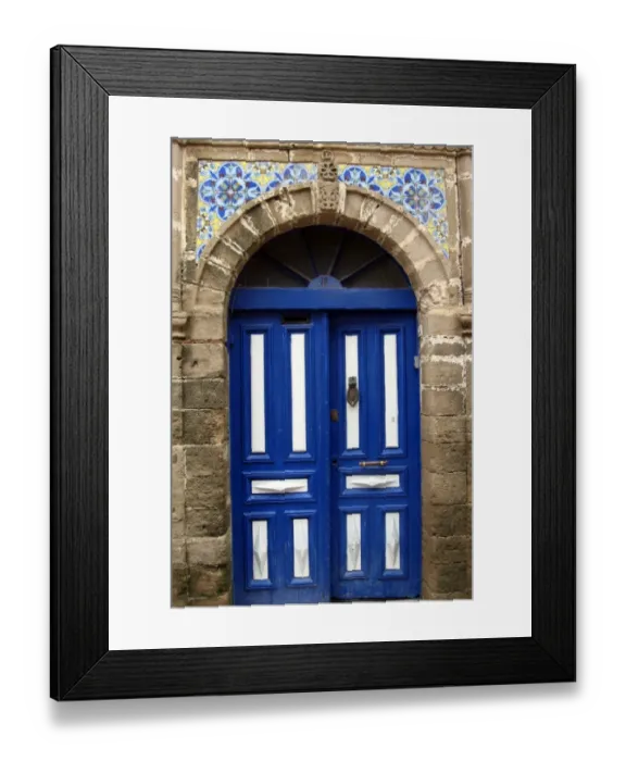 Framed Print : Doorway, Essaouira, Morocco