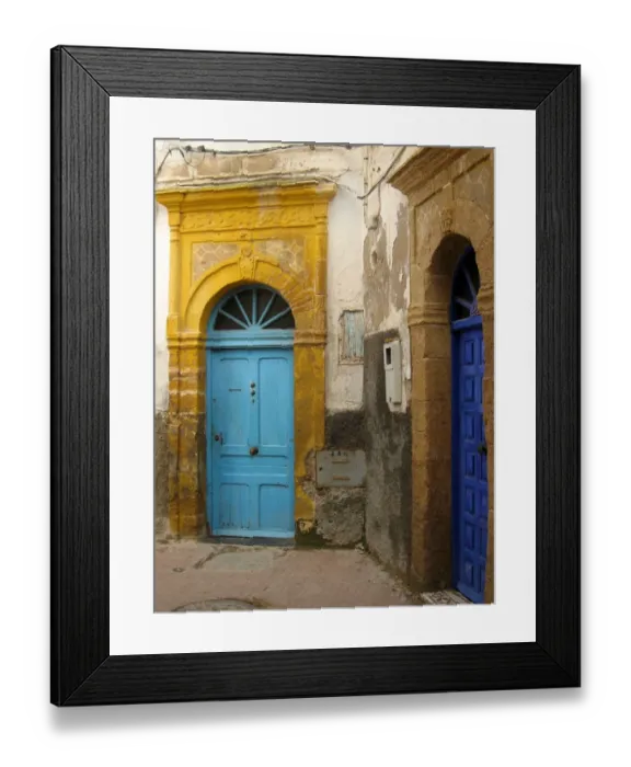 Framed Print : Doorways, Essaouira, Morocco Framed Print : Doorways, Essaouira, Morocco