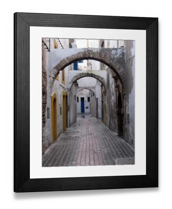 Framed Print : Rue Haous, Essaouira, Morocco Framed Print : Rue Haous, Essaouira, Morocco