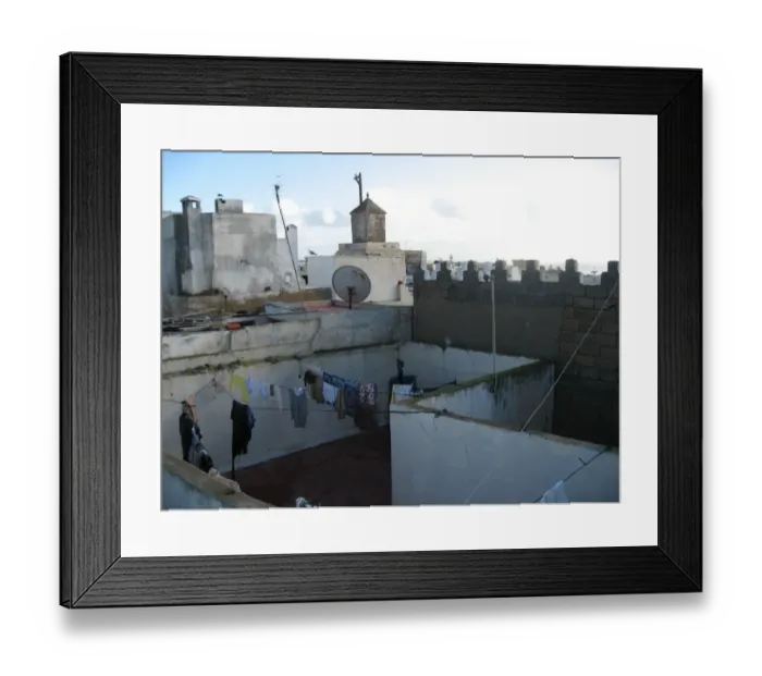 Framed Print : Roofscape, Essaouira, Morocco Framed Print : Roofscape, Essaouira, Morocco