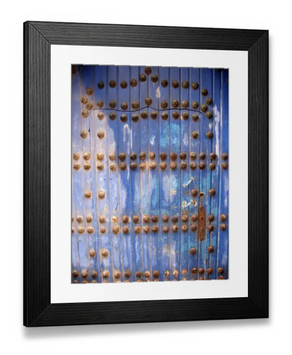 Framed Print : Door, Essaouira, Morocco Framed Print : Door, Essaouira, Morocco