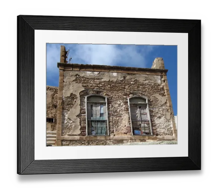 Framed Print : Derelict building, Essaouira, Morocco Framed Print : Derelict building, Essaouira, Morocco