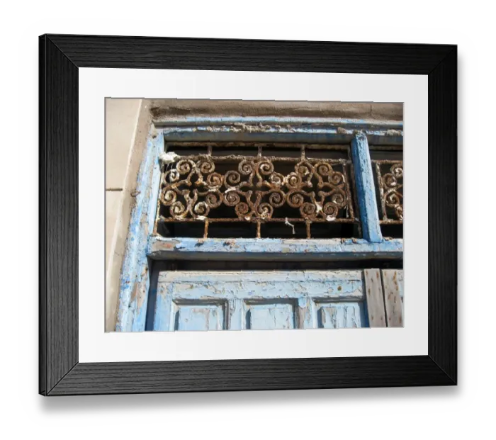 Framed Print : Door, Essaouira, Morocco