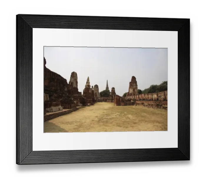 Framed Print : Ruins of Ayutthaya Wat Mahathat
