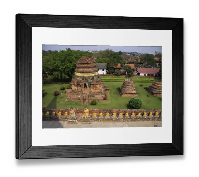 Framed Print : Wat Yai Chaya Mongkol Temple Framed Print : Wat Yai Chaya Mongkol Temple