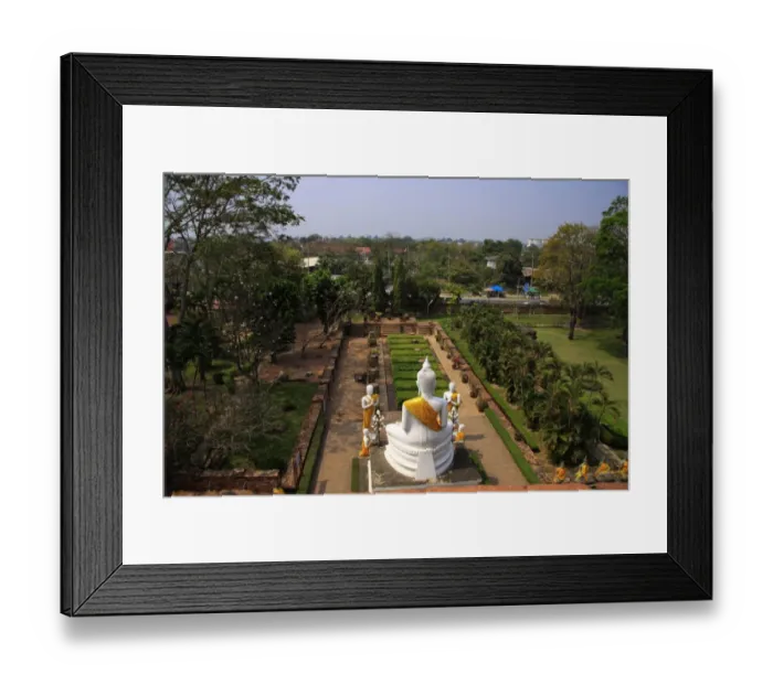 Framed Print : High Angle View of Wat Yai Chaya Mongkol Temple Framed Print : High Angle View of Wat Yai Chaya Mongkol Temple