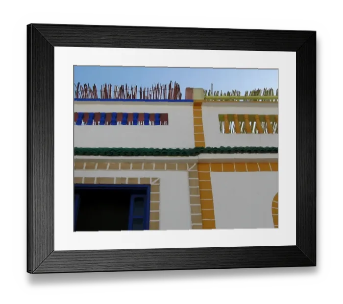 Framed Print : Building, Essaouira, Morocco Framed Print : Building, Essaouira, Morocco