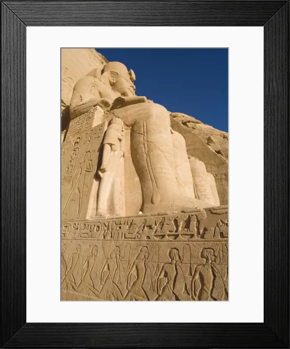 Framed Print : Pharaoh Rameses II at Great Temple, Abu Simbel Framed Print : Pharaoh Rameses II at Great Temple, Abu Simbel