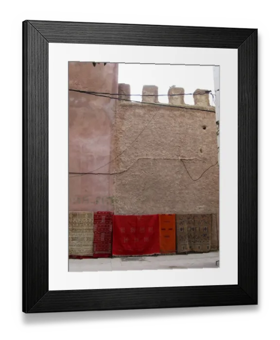 Framed Print : Carpets, Essaouira, Morocco Framed Print : Carpets, Essaouira, Morocco
