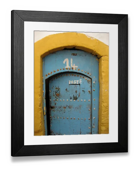 Framed Print : Doorway, Essaouira, Morocco Framed Print : Doorway, Essaouira, Morocco