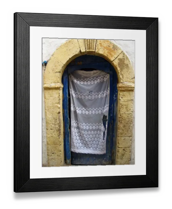 Framed Print : Doorway, Essaouira, Morocco
