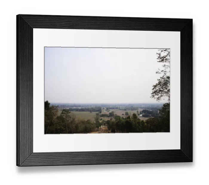 Framed Print : View from Wat Sphan Hin Framed Print : View from Wat Sphan Hin
