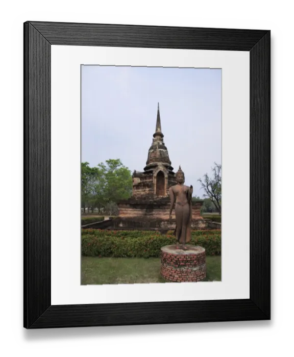 Framed Print : Buddha Statue at Wat Sa Si Framed Print : Buddha Statue at Wat Sa Si