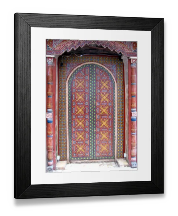 Framed Print : Doorway, Essaouira, Morocco Framed Print : Doorway, Essaouira, Morocco