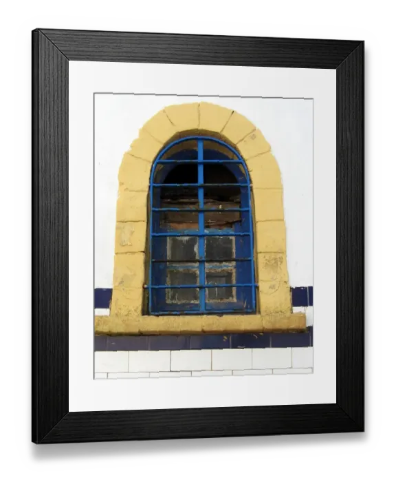 Framed Print : Window, Essaouira, Morocco