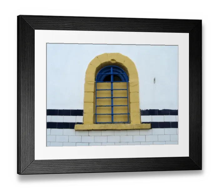 Framed Print : Window, Essaouira, Morocco Framed Print : Window, Essaouira, Morocco