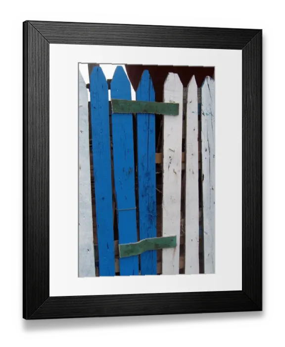 Framed Print : Fence, Essaouira, Morocco Framed Print : Fence, Essaouira, Morocco