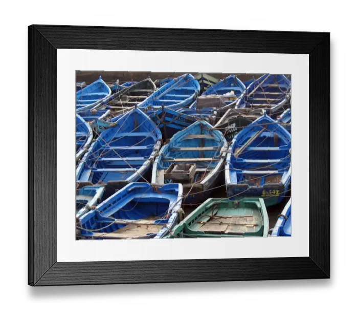 Framed Print : Fishing boats, Essaouira, Morocco