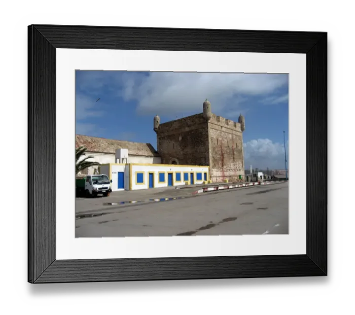 Framed Print : Port and fortifications, Essaouira, Morocco Framed Print : Port and fortifications, Essaouira, Morocco