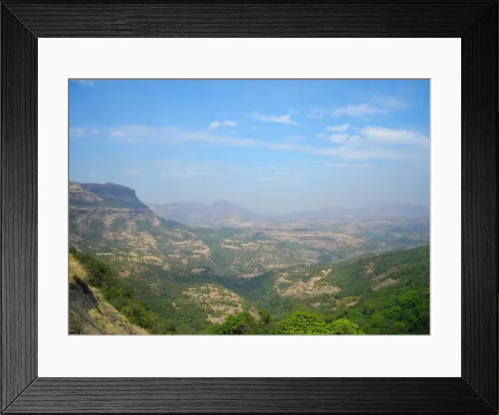 Framed Print : The view. Captured from Harishchandragad, one of the most famous trekking Framed Print : The view. Captured from Harishchandragad, one of the most famous trekking